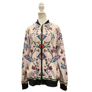 Old Tribes Indigenous Collaboration Floral Bomber Jacket M | Designed in Canada